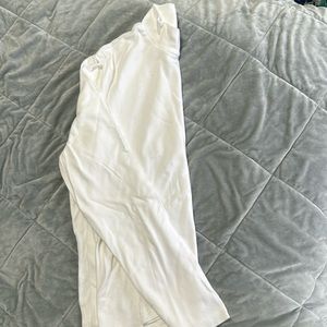 White Long Sleeve Turtleneck Petite XXL